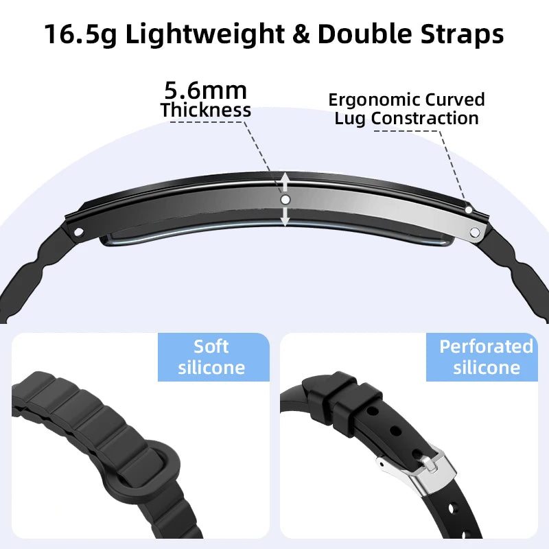 LIGE Fashion Smart Bracelet For Men Women Call Notification Heart Rate Sleep Monitoring Waterproof Sport Smart Band Health Watch