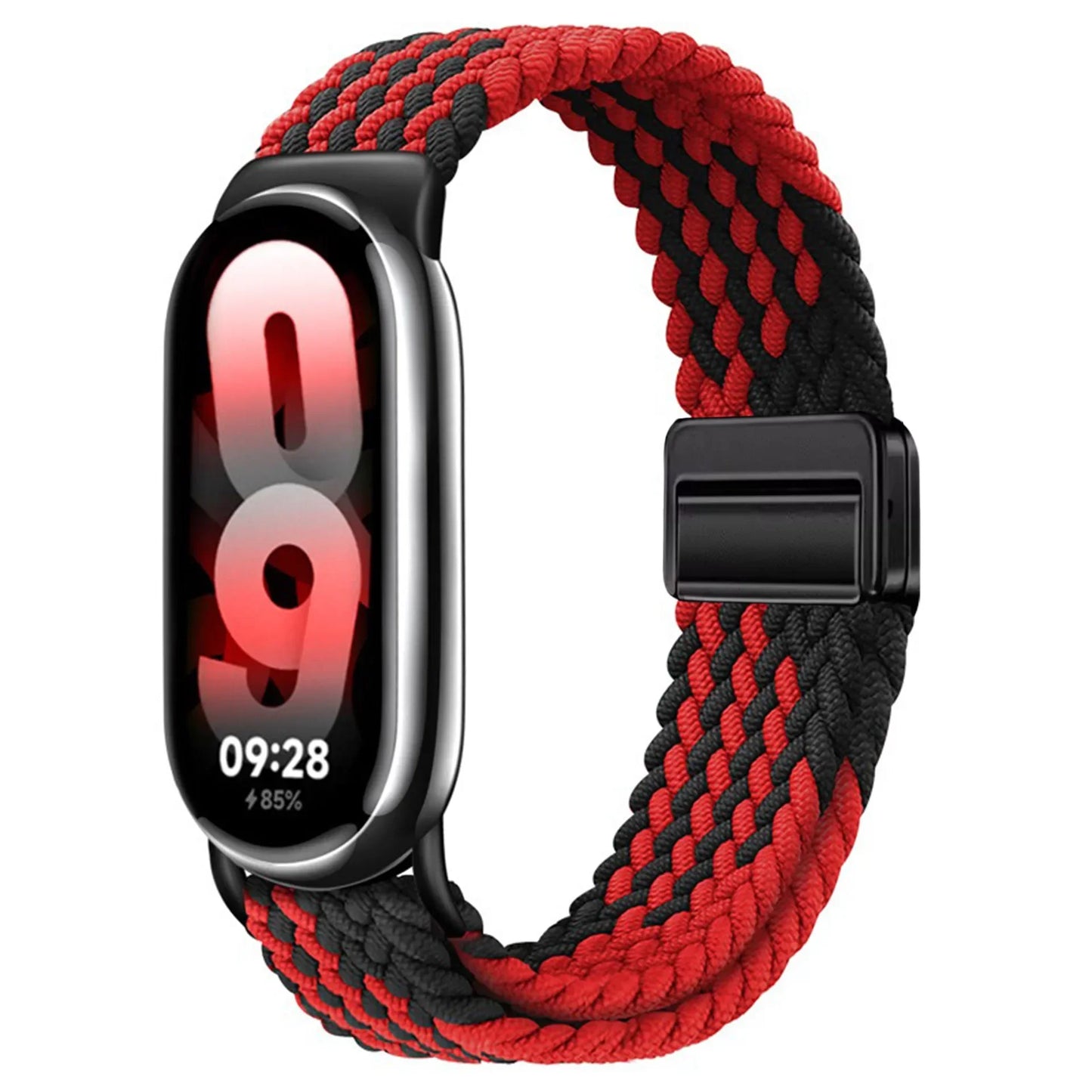 Loop Nylon Strap for Xiaomi Band 10 9 Adjustable Magnetic Buckle Mi Band 9 Bracelet Weave Wristband for Mi Band 8 Accessories