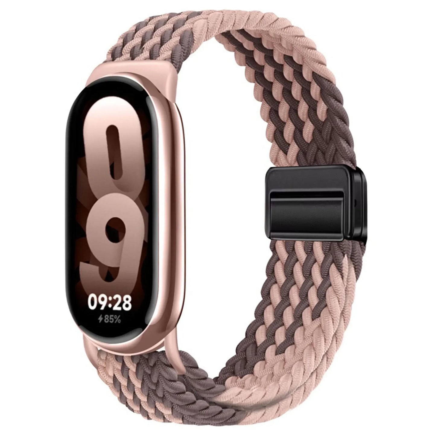 Loop Nylon Strap for Xiaomi Band 10 9 Adjustable Magnetic Buckle Mi Band 9 Bracelet Weave Wristband for Mi Band 8 Accessories