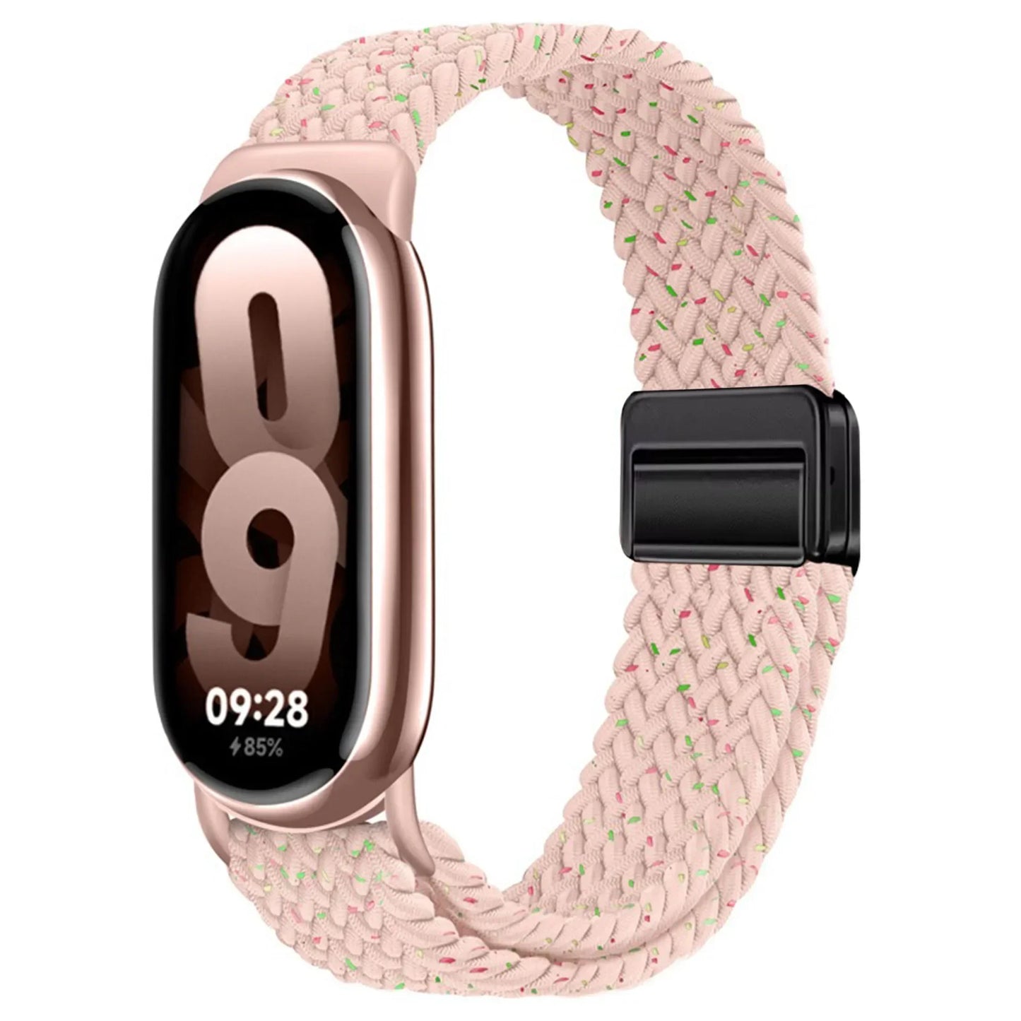 Loop Nylon Strap for Xiaomi Band 10 9 Adjustable Magnetic Buckle Mi Band 9 Bracelet Weave Wristband for Mi Band 8 Accessories