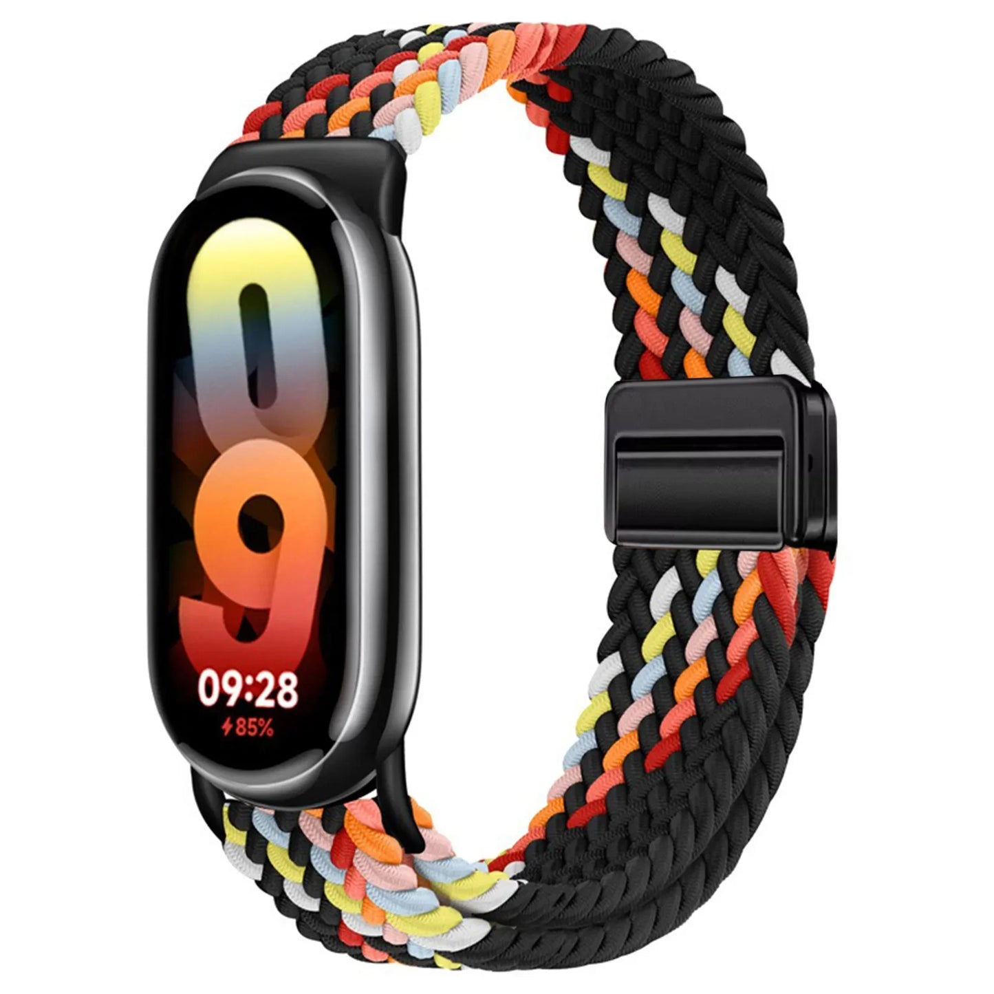 Loop Nylon Strap for Xiaomi Band 10 9 Adjustable Magnetic Buckle Mi Band 9 Bracelet Weave Wristband for Mi Band 8 Accessories