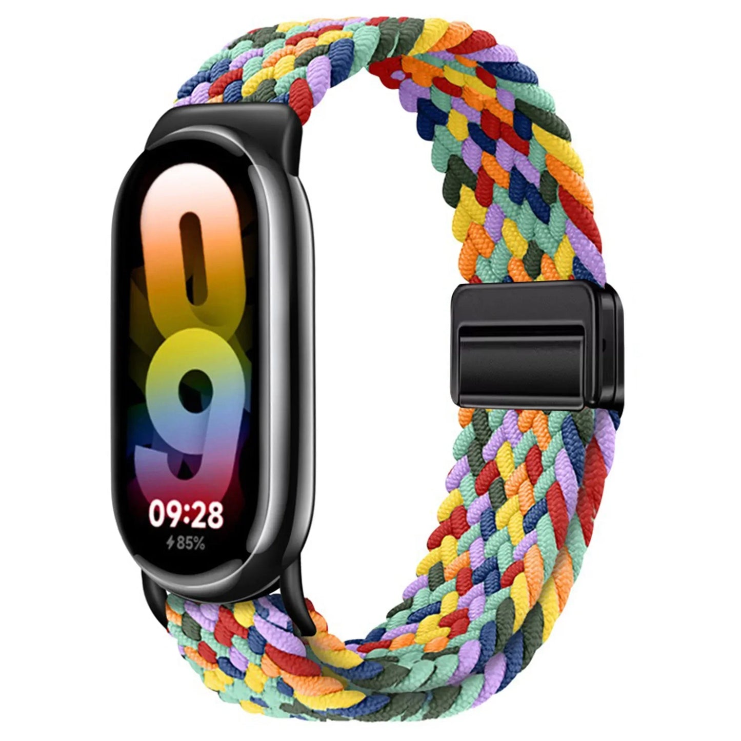 Loop Nylon Strap for Xiaomi Band 10 9 Adjustable Magnetic Buckle Mi Band 9 Bracelet Weave Wristband for Mi Band 8 Accessories