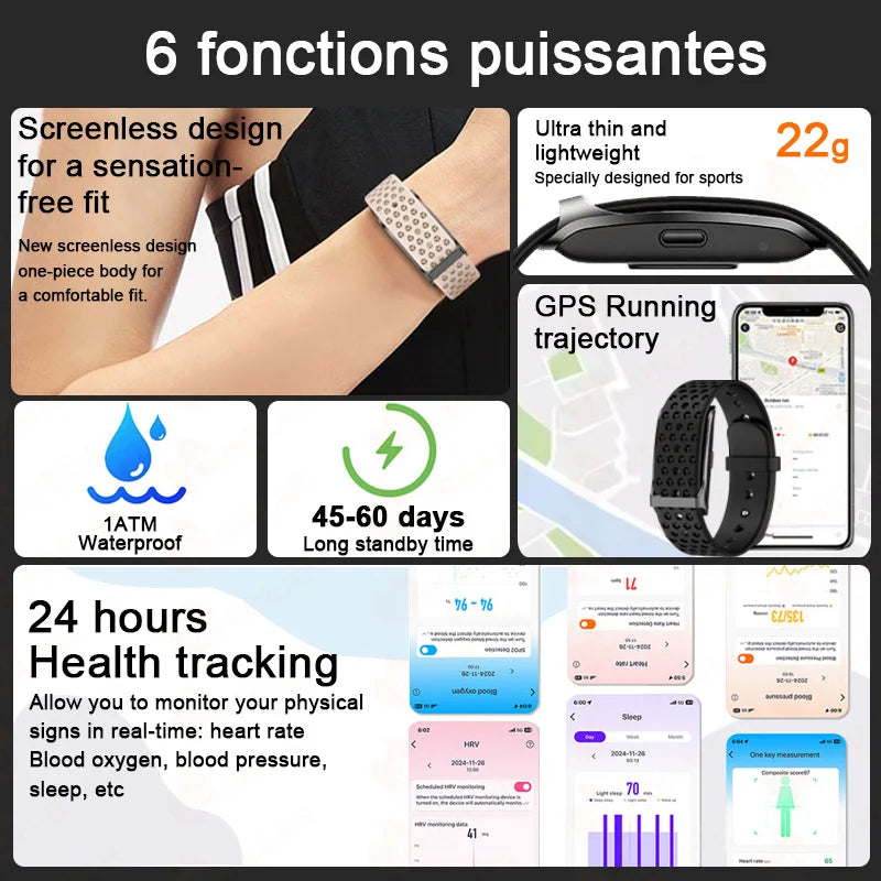 2025 Health Smart Bracelet for Couples Heart Rate Monitor Activity Fitness Tracker Men Women Band Sports Waterproof Smart Watch