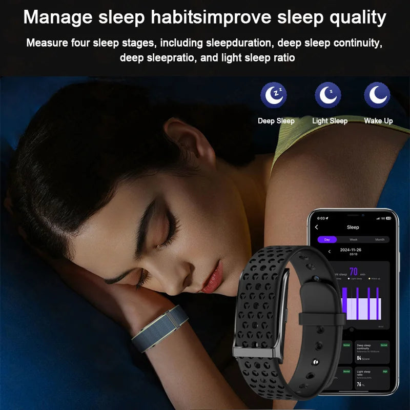 2025 Health Smart Bracelet for Couples Heart Rate Monitor Activity Fitness Tracker Men Women Band Sports Waterproof Smart Watch