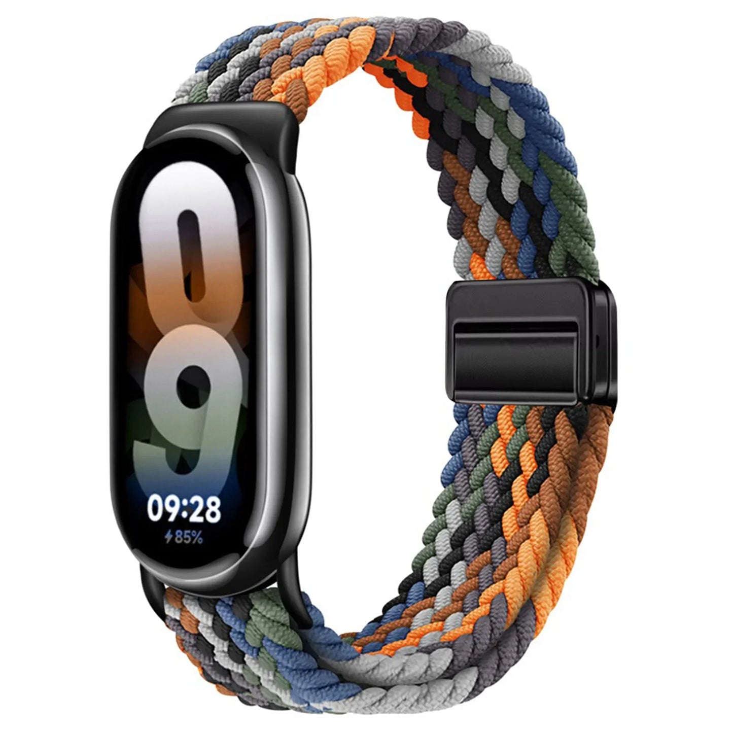 Loop Nylon Strap for Xiaomi Band 10 9 Adjustable Magnetic Buckle Mi Band 9 Bracelet Weave Wristband for Mi Band 8 Accessories